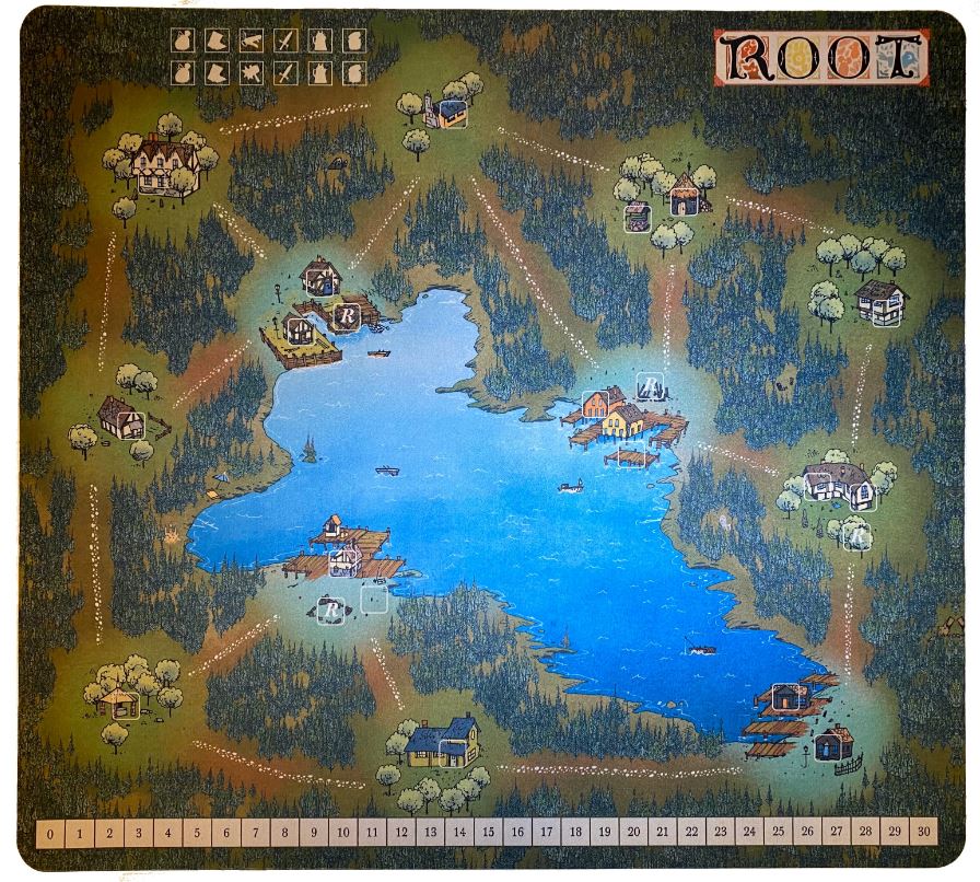 Root Double sided Mountain/Lake Playmat Grimfield Games